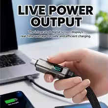 VoltKey™ 65W – Il Cavo di Ricarica Rapida 4-in-1 con Display Digitale